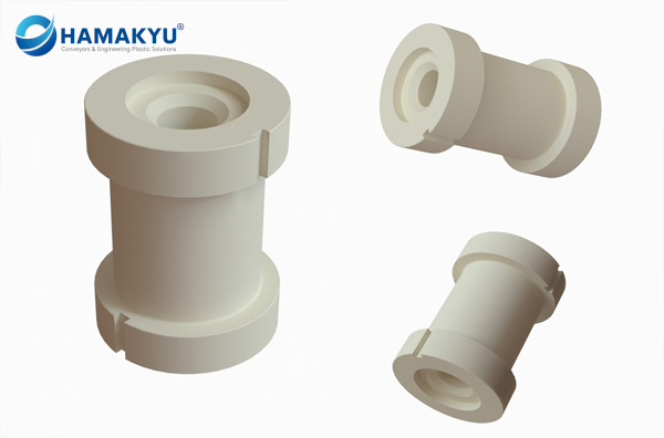 INSULATING FOR INSULATING BLOCK 3/4&quot; BSP PIECE Ø20/66 long.95 MM plan KETRON PEEK 1000 NATURAL (details as per drawing no. F140-11080441)