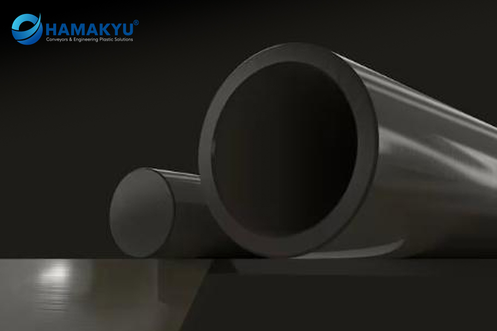 [131013371] Cây nhựa tròn màu đen Duratron® T4301 PAI kích thước 50.8x2440mm, xuất xứ: MCAM/Mỹ (Rod, Standard Size, 50.8x2440mm)