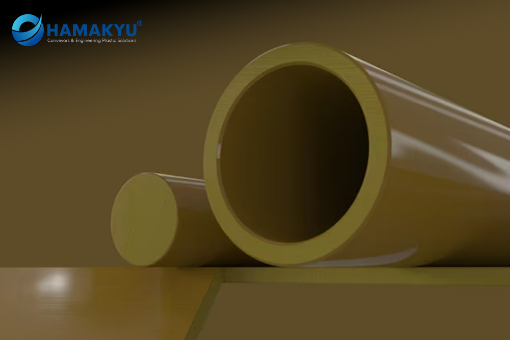 [131013500] Duratron® T4203 PAI Ochre Sheet, Size: 4.75x305x1220mm, Origin: MCAM/USA (Tấm, To Order Size, 4.75x305x1220mm)