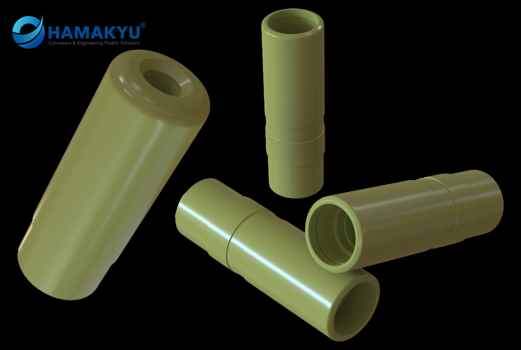 [134010296] TIVAR® Ceram P UHMW-PE Printer Mandrels size 330ml, OD: 2.579 inch (To Order Size)