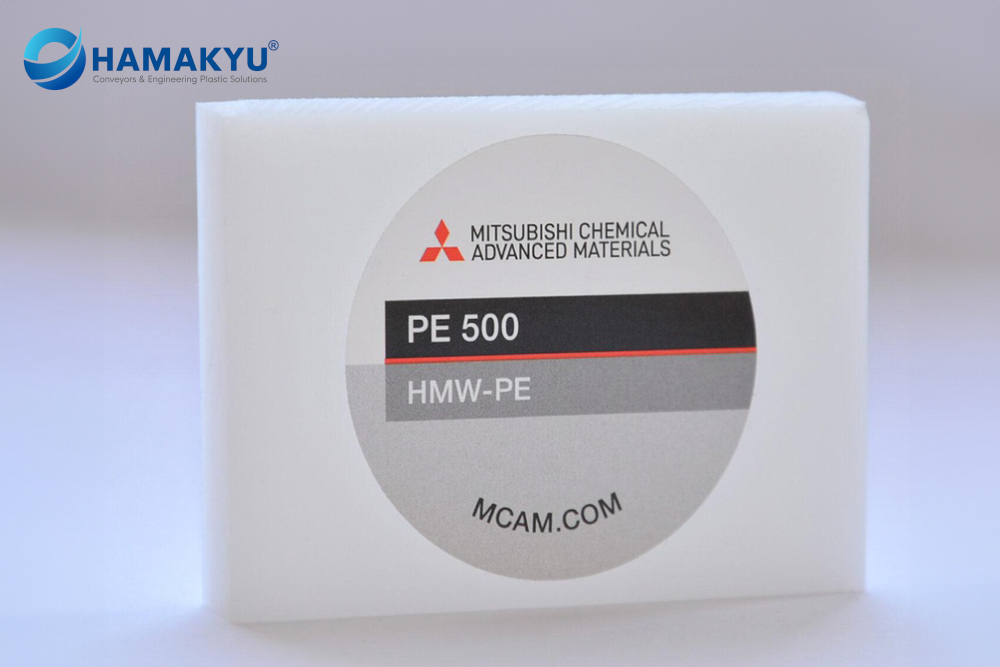 PE 500 HMW-PE Natural Plate, Size: 50x1000x2000mm, Origin: MCAM/Korea