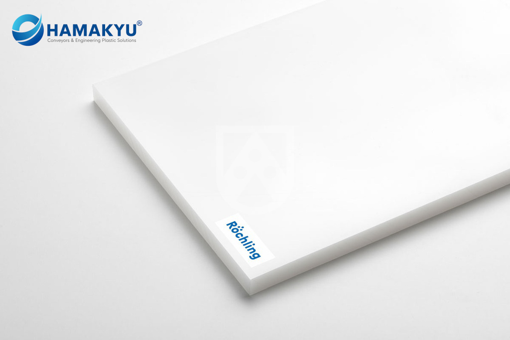 Polystone® PVDF White Sheet, Size: 3x1000x2000mm, Origin: Roechling/Germany