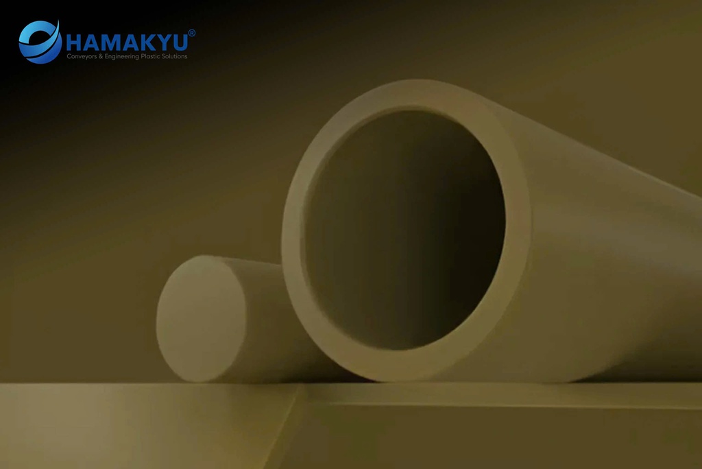 Duratron® U1000 PEI Beige Rod, Size: 12.7x1220mm, Origin: MCAM/USA