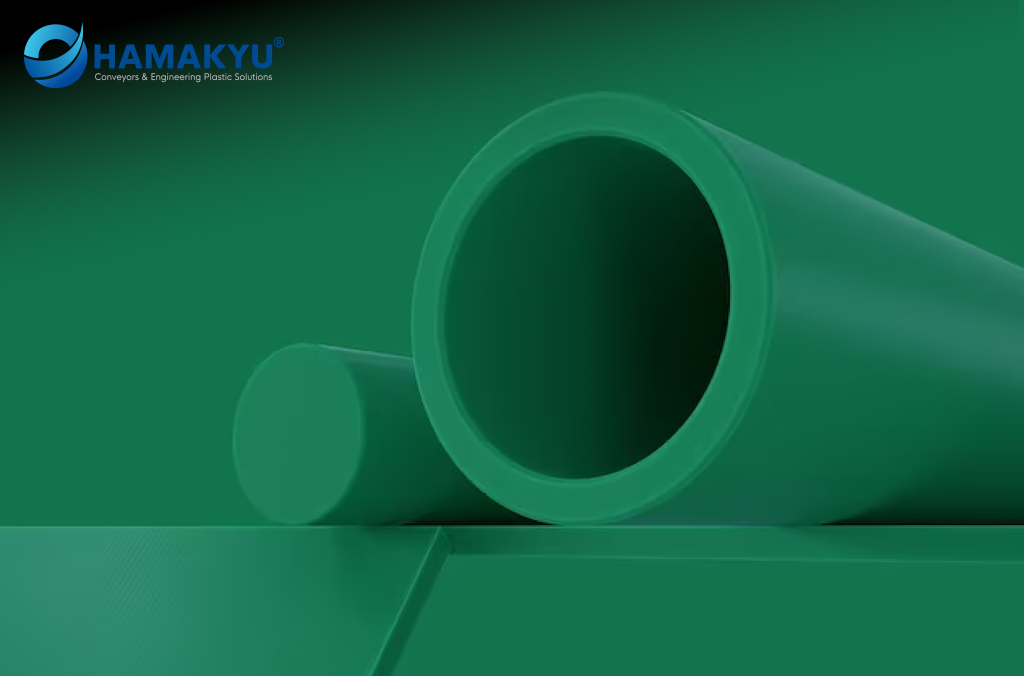 [132013372] Tấm nhựa màu xanh green TIVAR® ECO UHMW-PE kích thước 35x1220x3050mm, xuất xứ: MCAM/Bỉ (Standard Size, 35x1220x3050mm)